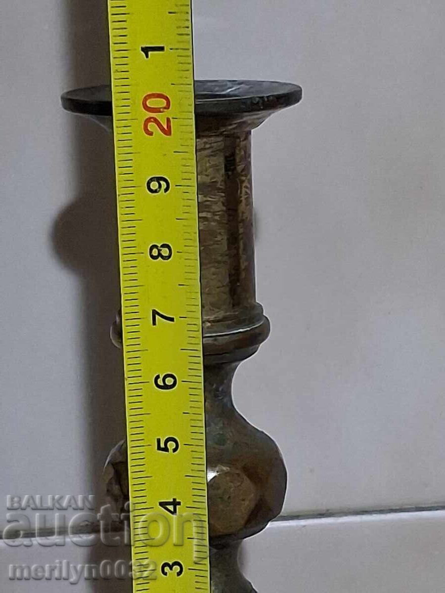 Old bronze candlestick, decor, candelabrum, lamp, candle, lantern with price € 37.61 | 73.56 BGN
