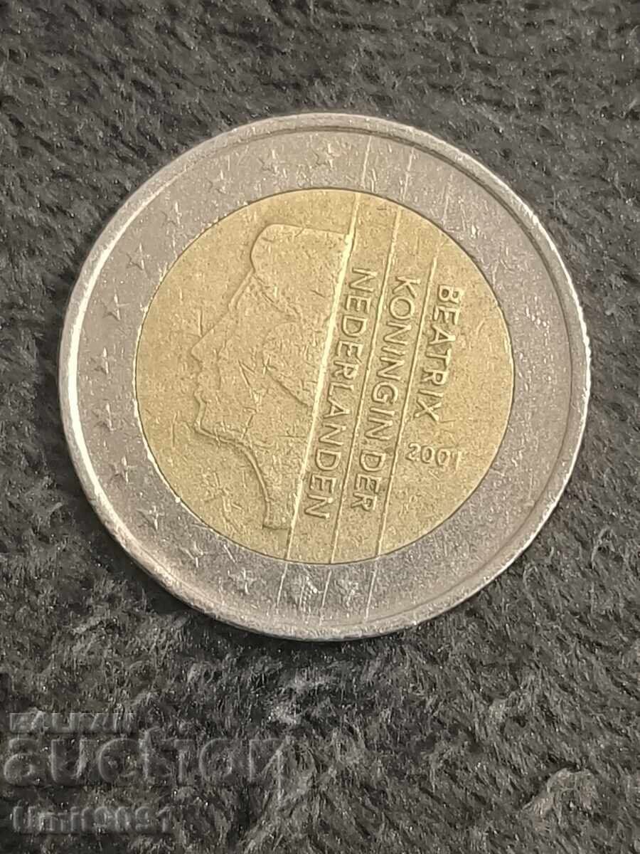 Нидерландия 2 евро 2001г