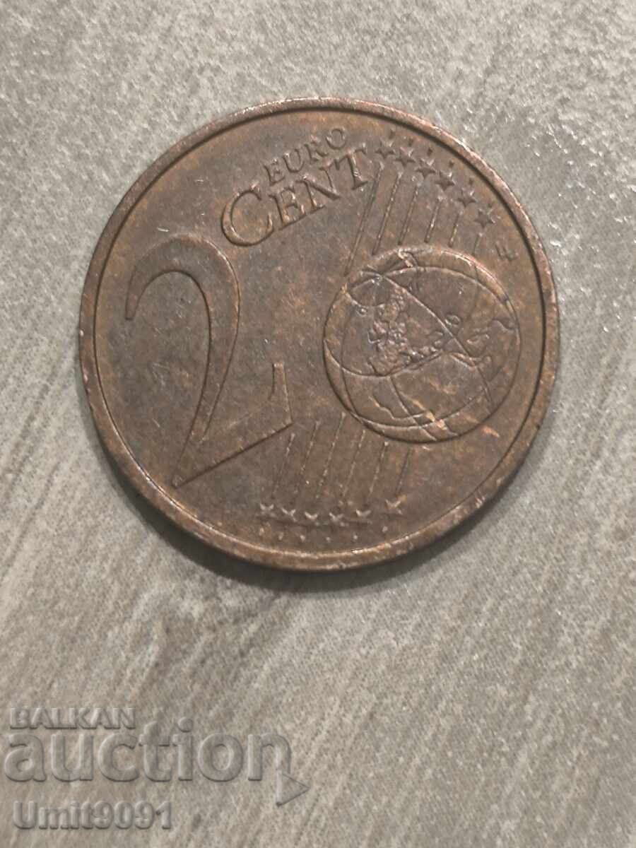 Monedă franceză de 2 cenți 2007 cu preț € 10.00 | 19.56 BGN