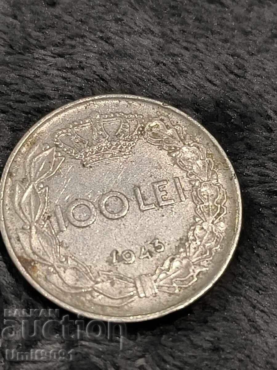 Monedă românească din 1943 100lei cu preț € 10.00 | 19.56 BGN
