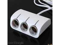 Мощен120 W сплитер за запалка 3в1 + 2 USB   OLESSON