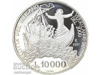 10000 Lira 1997 Vatican PROOF UNC capsule silver