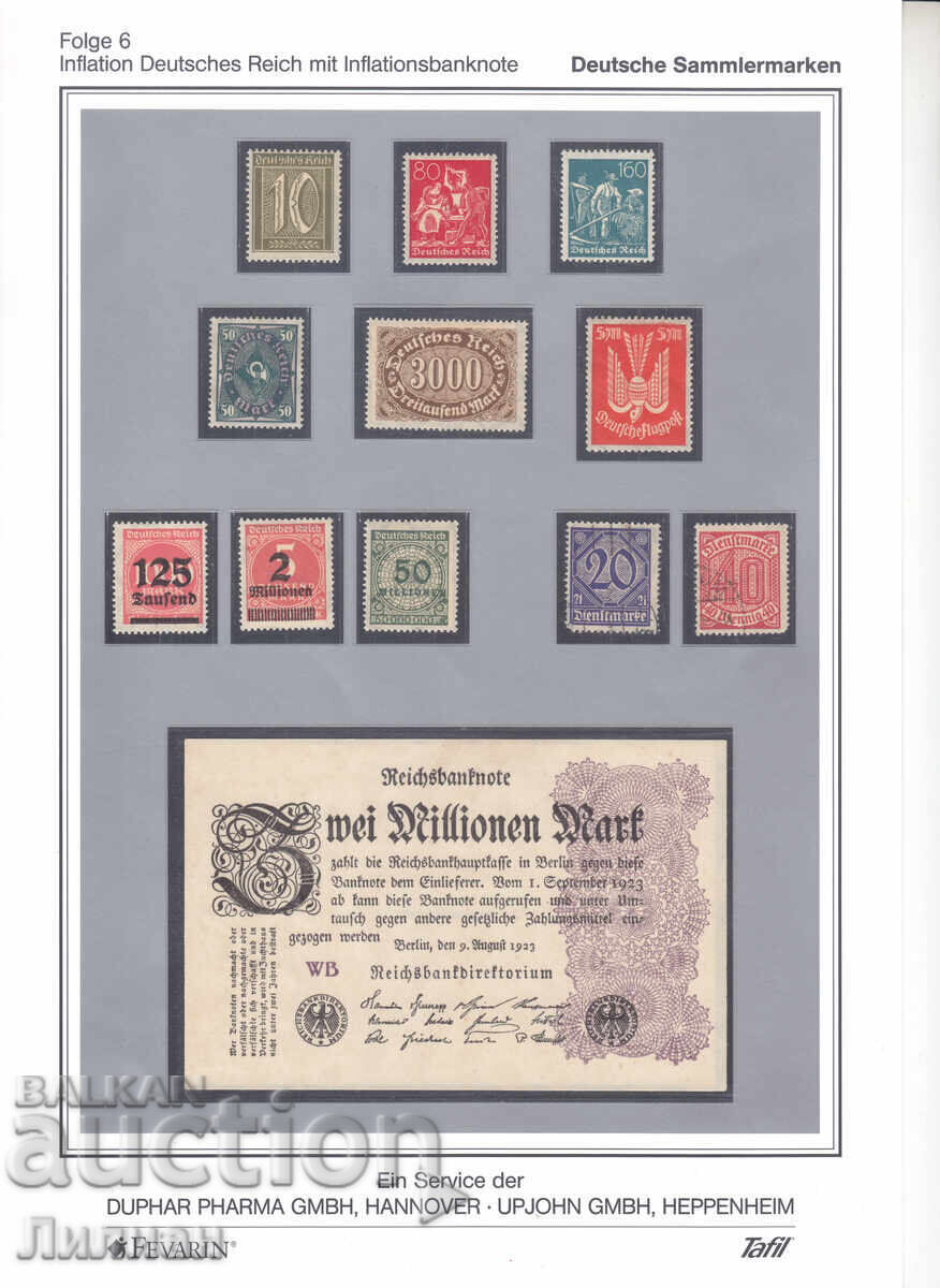 Mărci + bancnotă Germania Mărci + bancnotă Germania