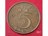 5 cenți 1975 - Olanda