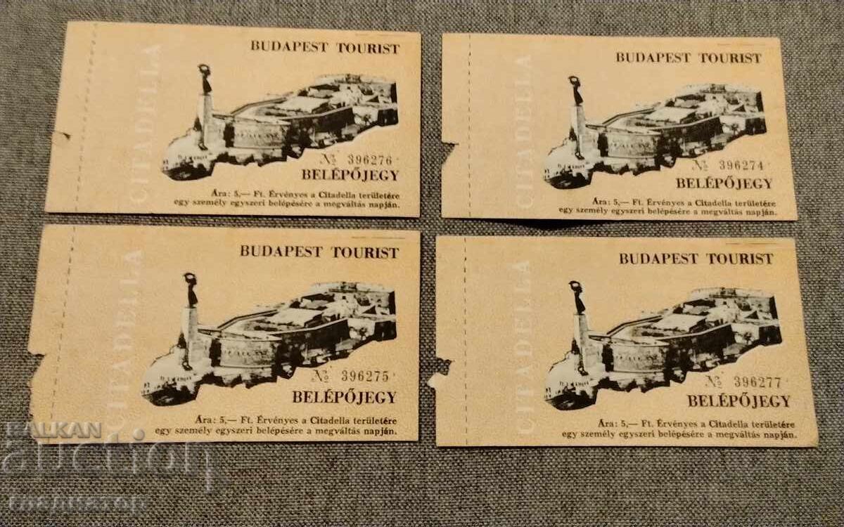 1975 Ticket Monument of Freedom Independence Budapest