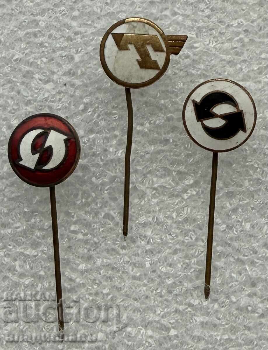 Lot of Bulgarian Badges - Enamel