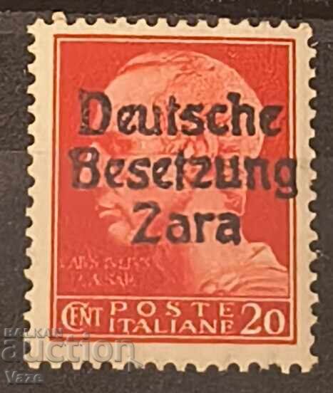 German Occupation in Italy, (Zara) MNH