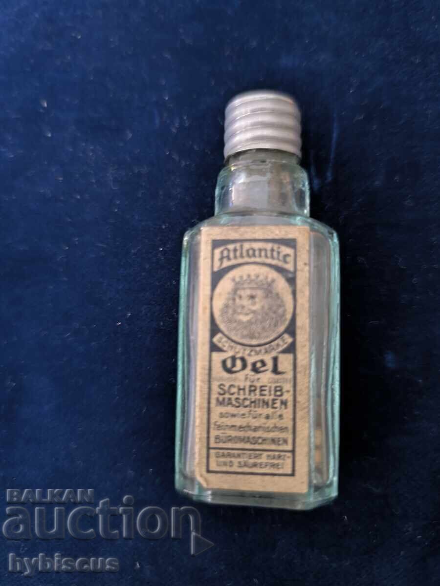Delivery of Old lubricating oil bottle from World War II