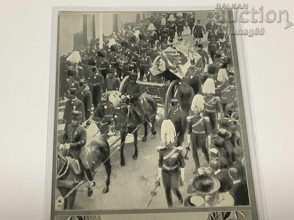 Ηνωμένο Βασίλειο - καρτ ποστάλ - η νεκρική πομπή με τιμή € 6.00 | 11.74 BGN