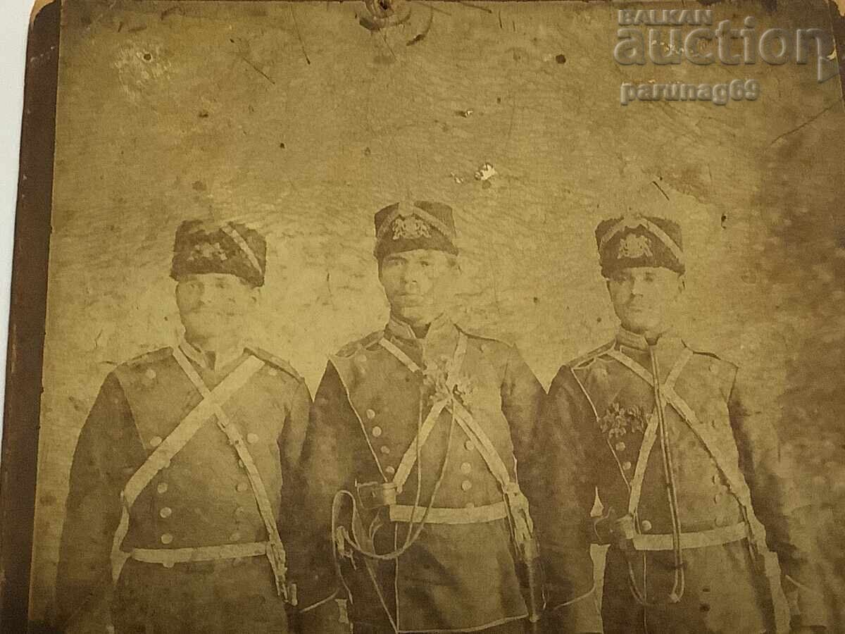 Principality of Bulgaria Original military photograph on cardboard with price € 16.00 | 31.29 BGN Principality of Bulgaria Original military photograph on cardboard with price € 16.00 | 31.29 BGN