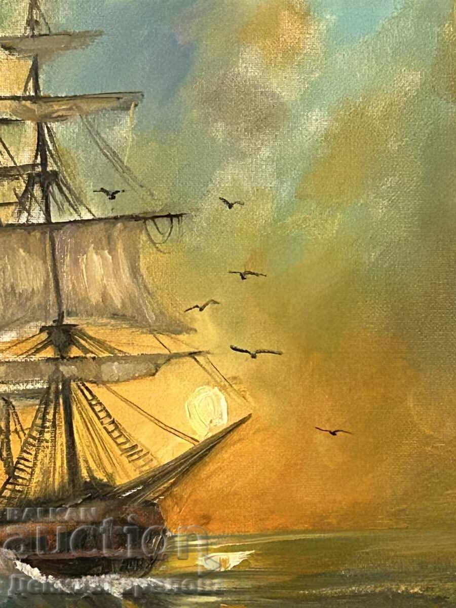 Auction  Denitsa Garelova painting 30/40 "Return"