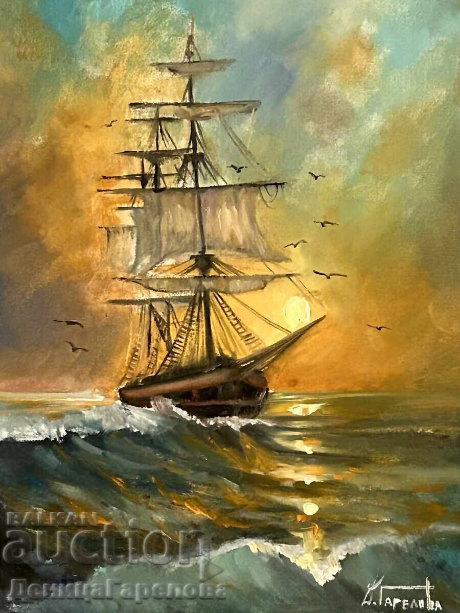 Denitsa Garelova painting 30/40 "Return"