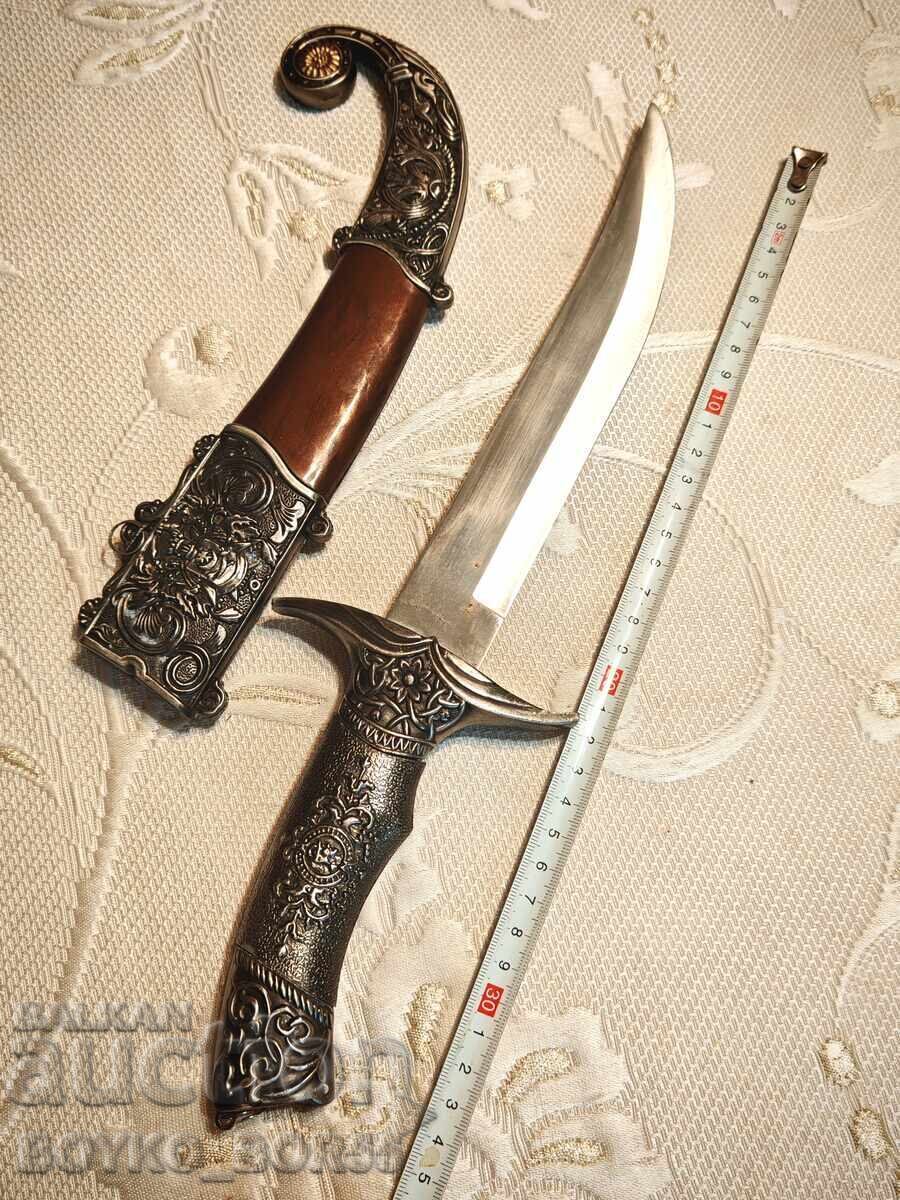 Σπάνιο Μεγάλο Τουρκικό Οθωμανικό Ισλαμικό Μαχαίρι Κιντζάλ Γιαταγάν