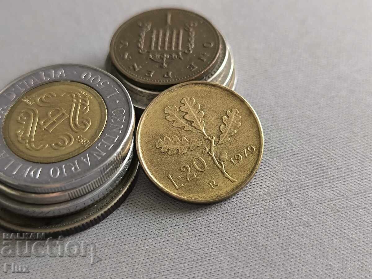 Monedă - Italia - 20 lire | 1979