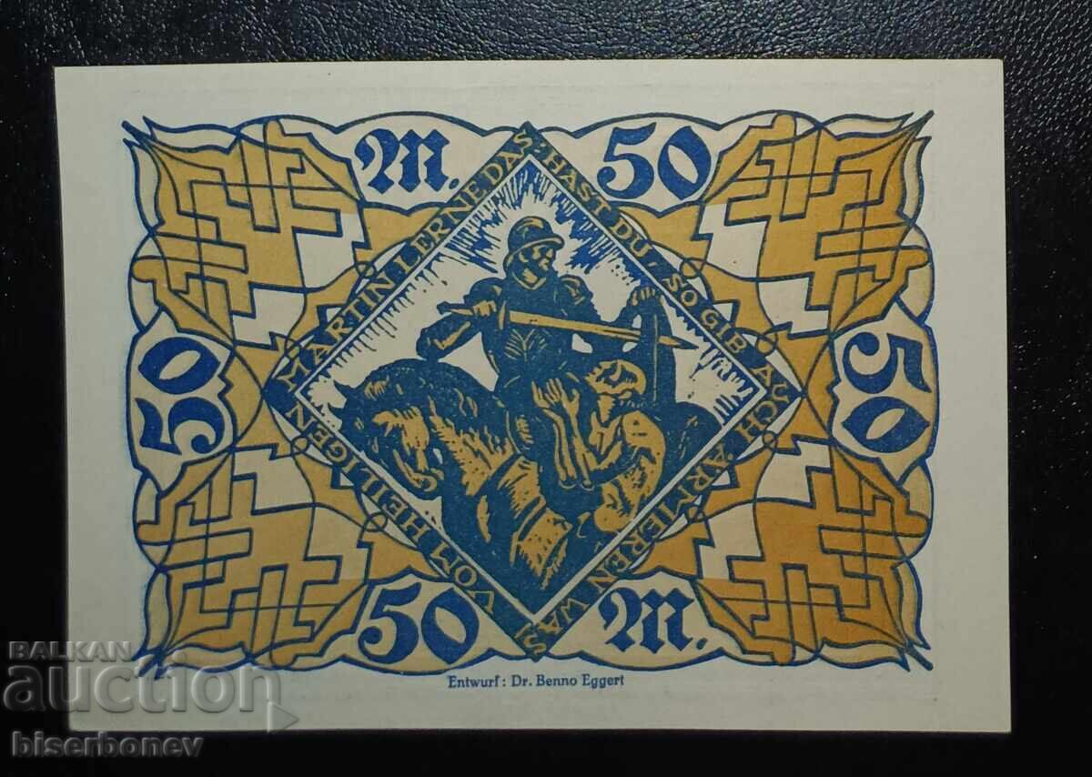 Germany, Germany/Constance 50 Marks 1922, UNC with price € 12.00 | 23.47 BGN