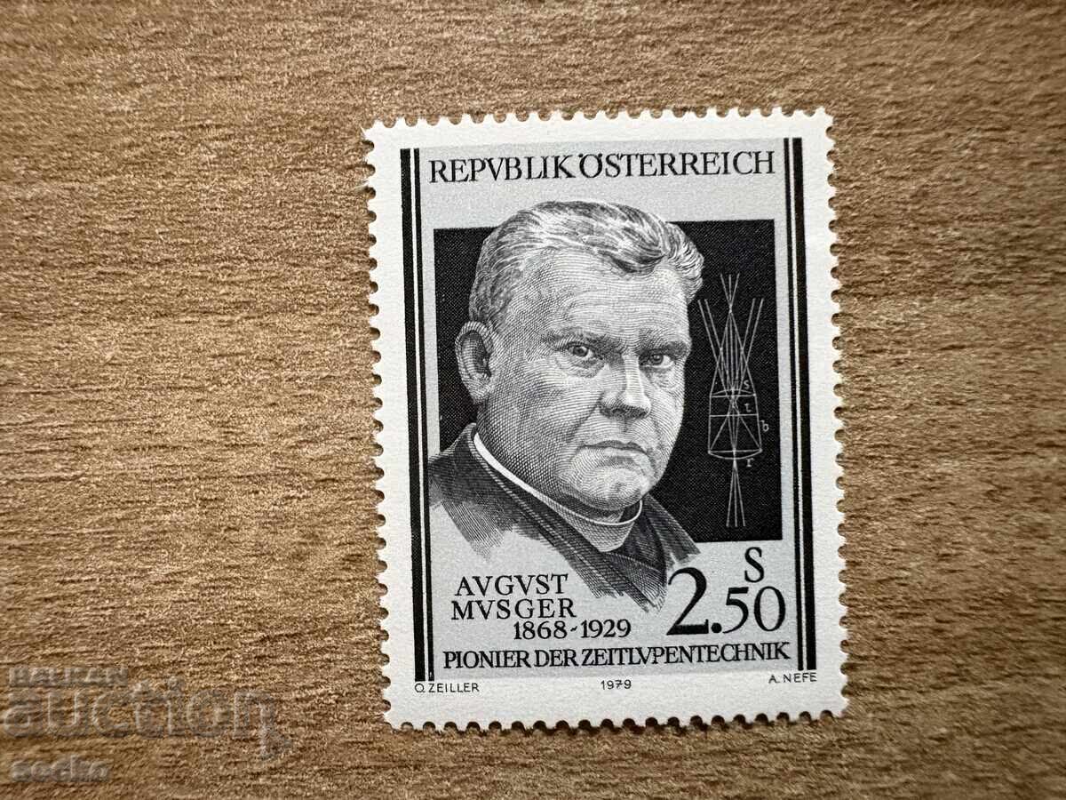 Austria - 50 g. de la moartea lui August Musger (1979) MNH