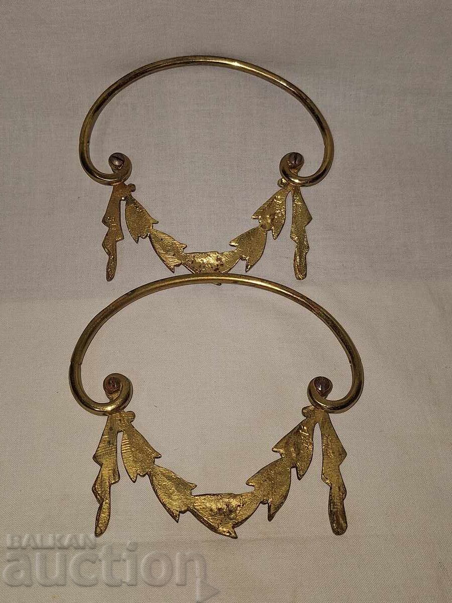 Aplicații ornamentale vechi din bronz, două bucăți cu preț € 30.00 | 58.67 BGN