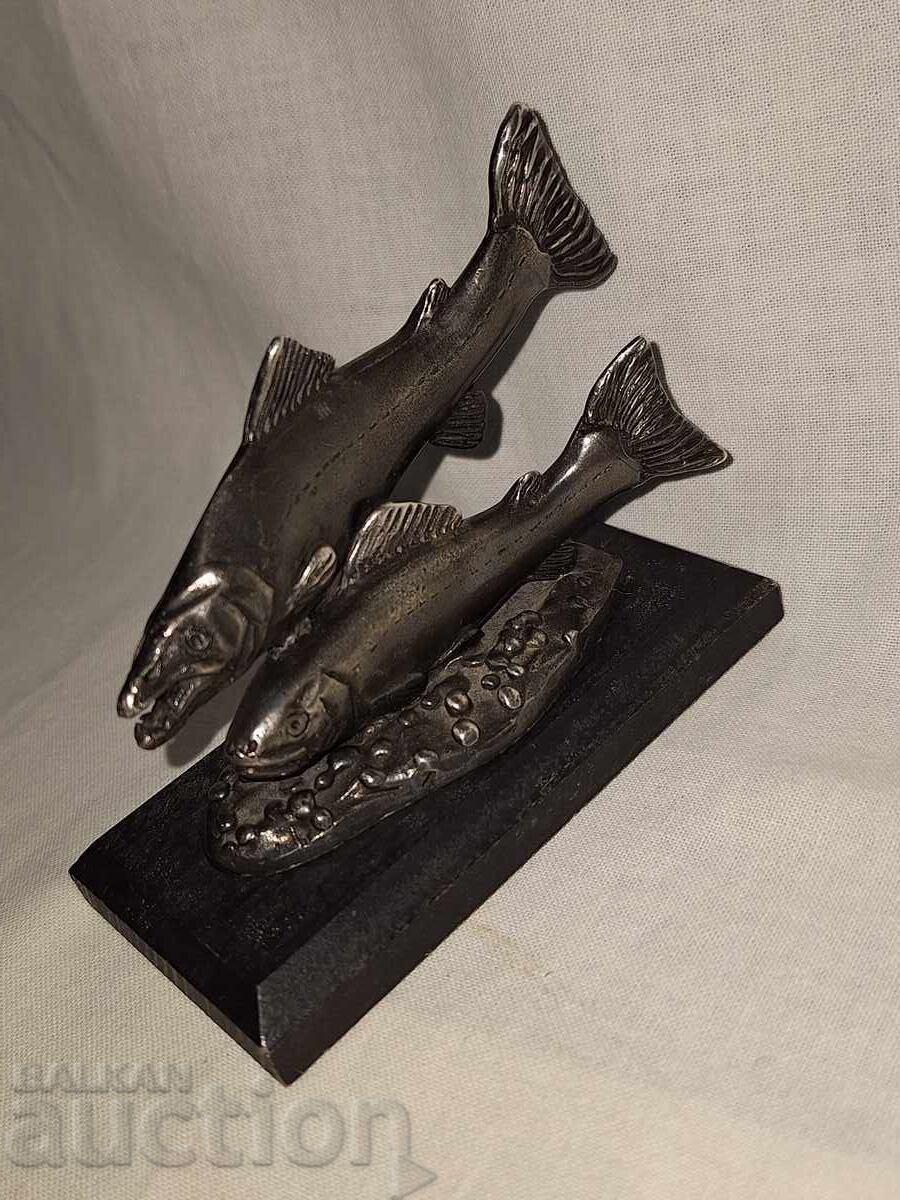 Livrarea Plastică argintată -- WWF -- pereche de pești