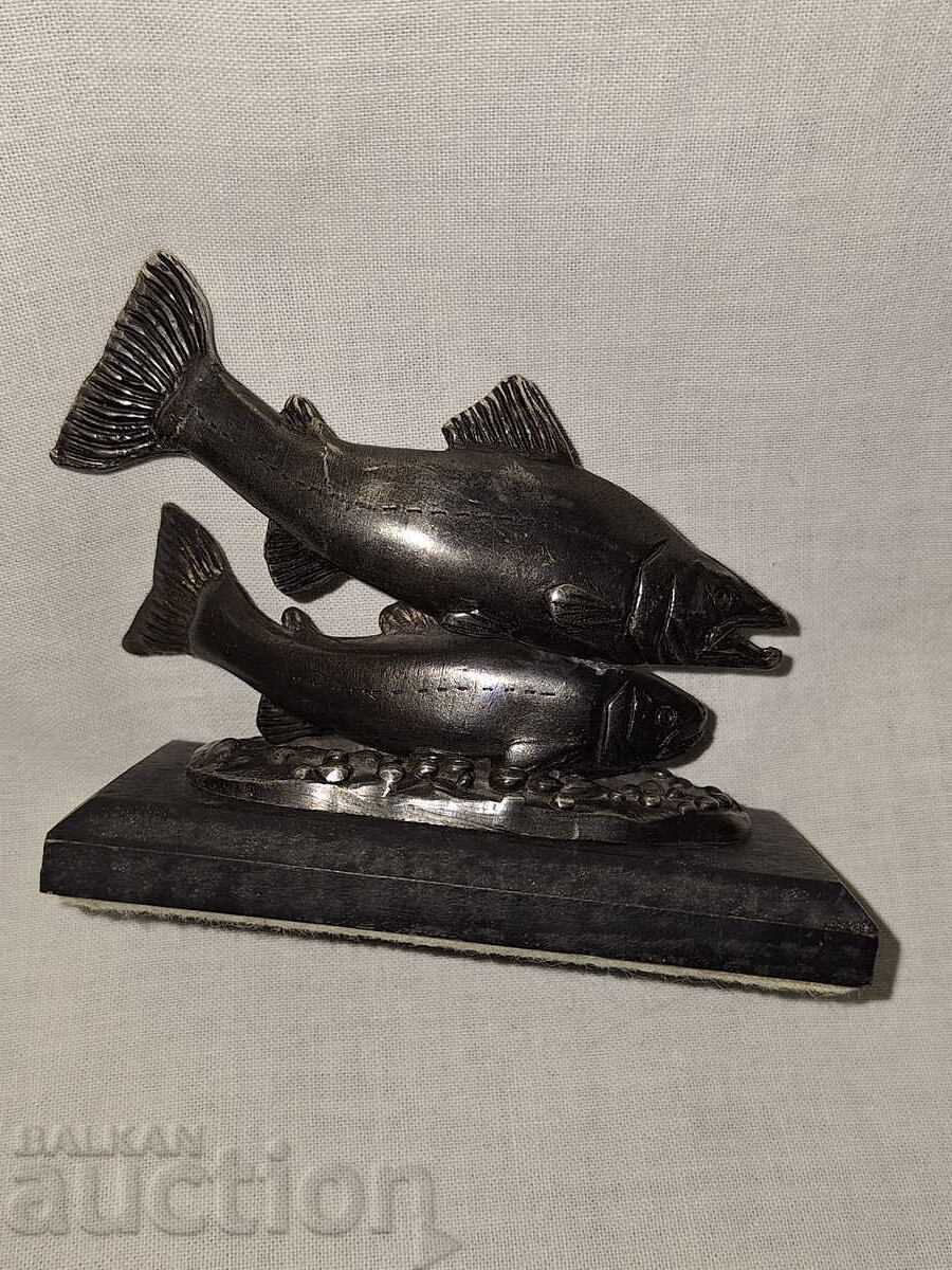 Посребрена пластика-- WWF--двойка риби - 5