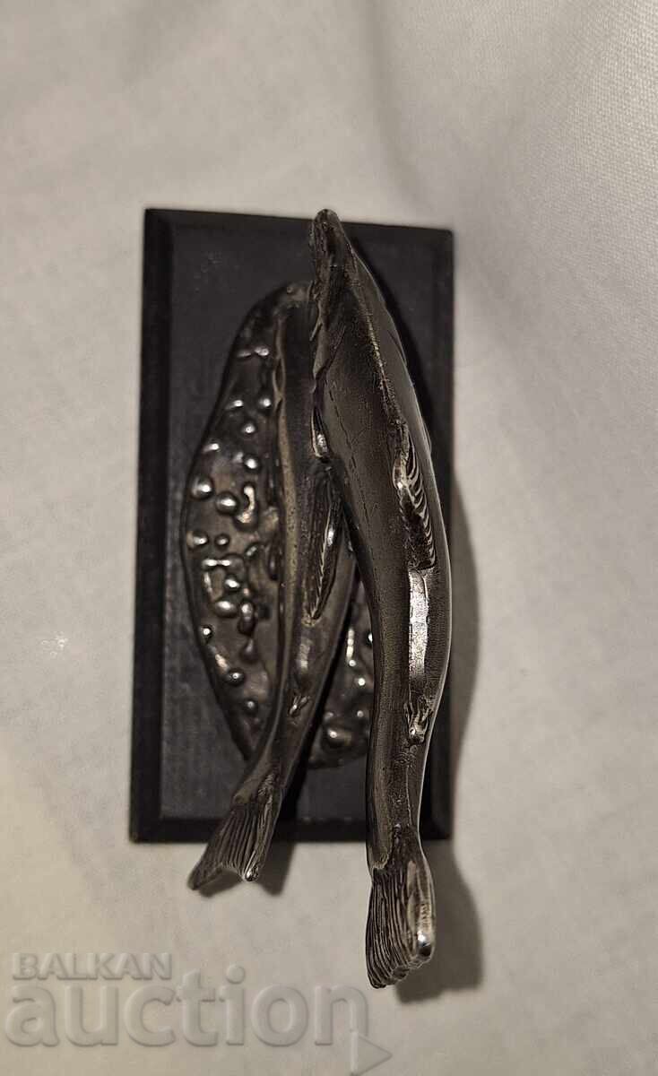 Plastică argintată -- WWF -- pereche de pești - 6