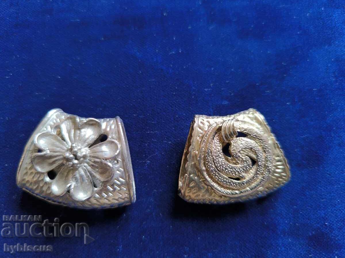 Lot of 2 imported scarf ornaments