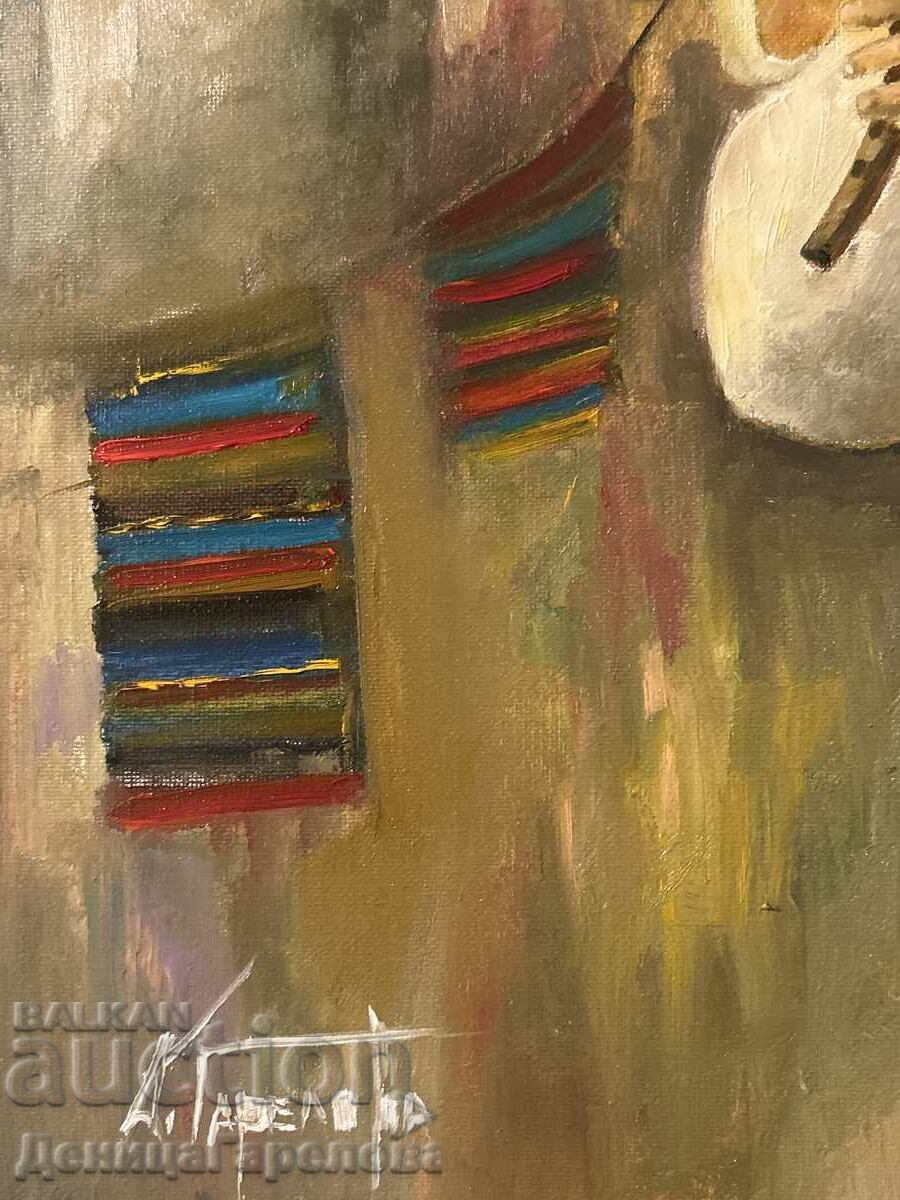 Denitsa Garelova tablou 50/40 „Muzică populară” cu preț € 115.00 | 224.92 BGN