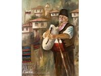 Деница Гарелова картина 50/40 ”Народна музика”