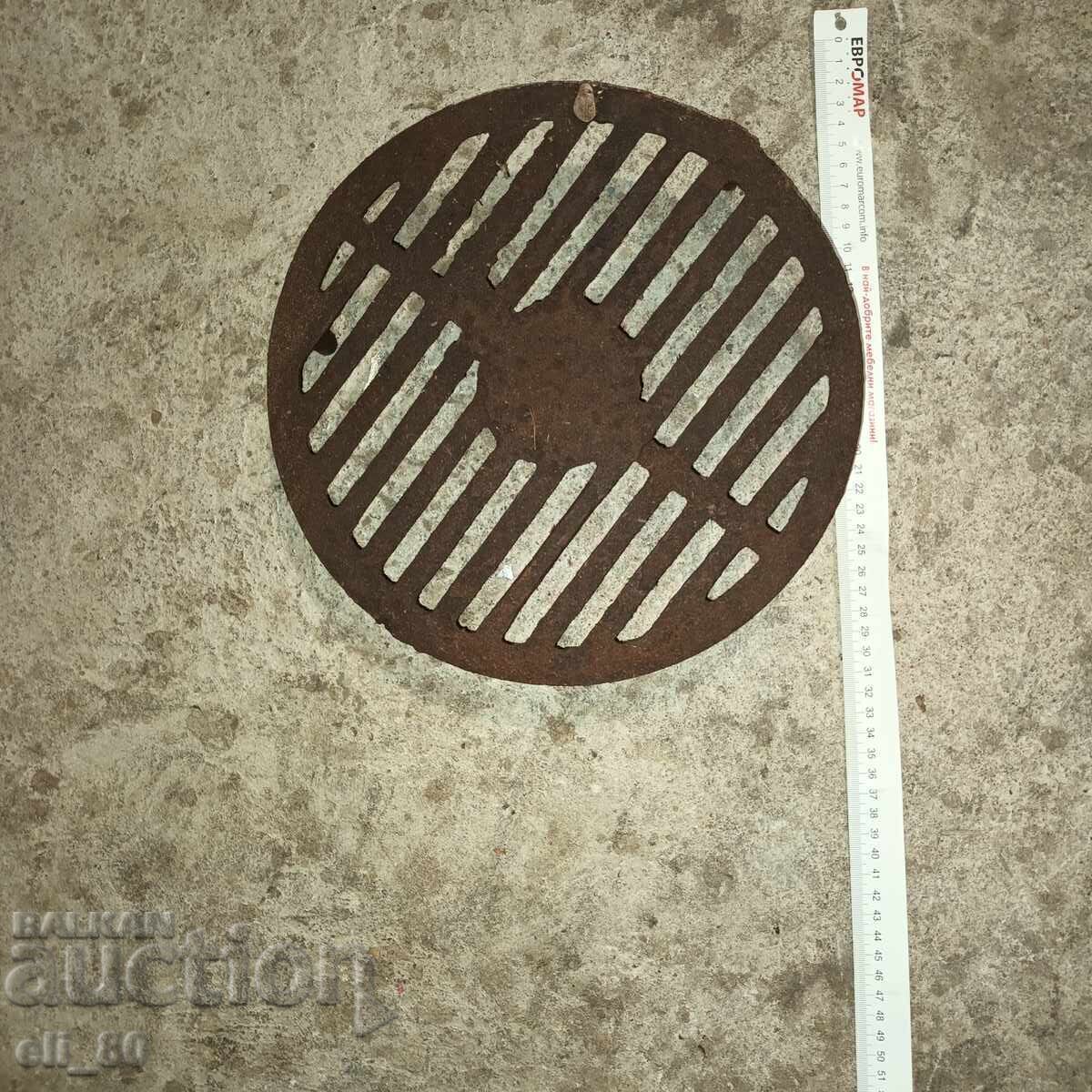 Cast iron grill. Thick-walled