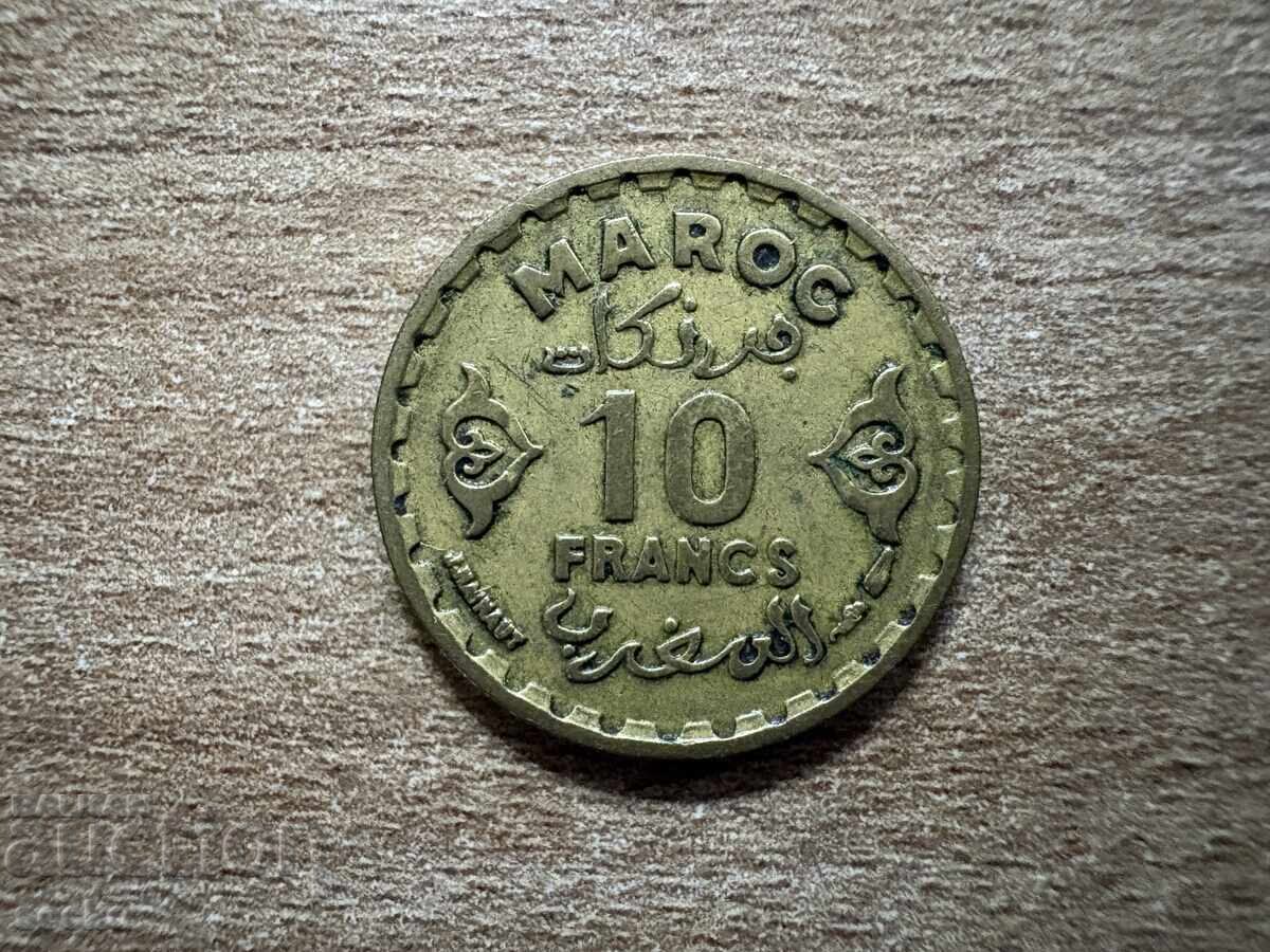Morocco - 10 francs (1952)