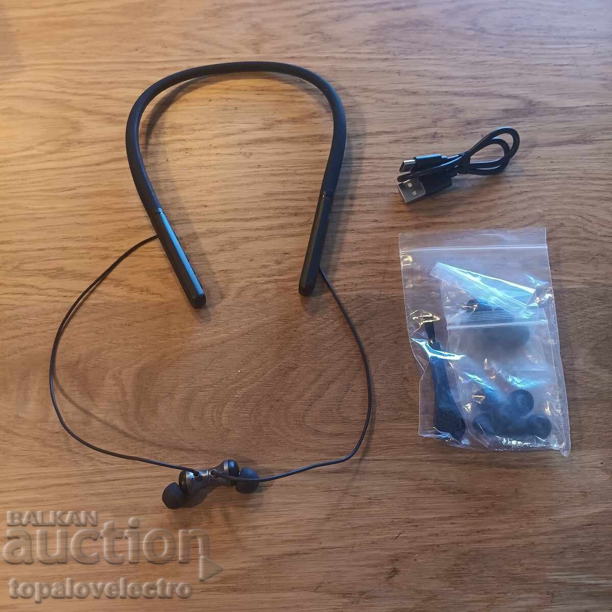 NOI! Căști in-ear fără fir cu bandă pentru gât – reducere zgomot - 5