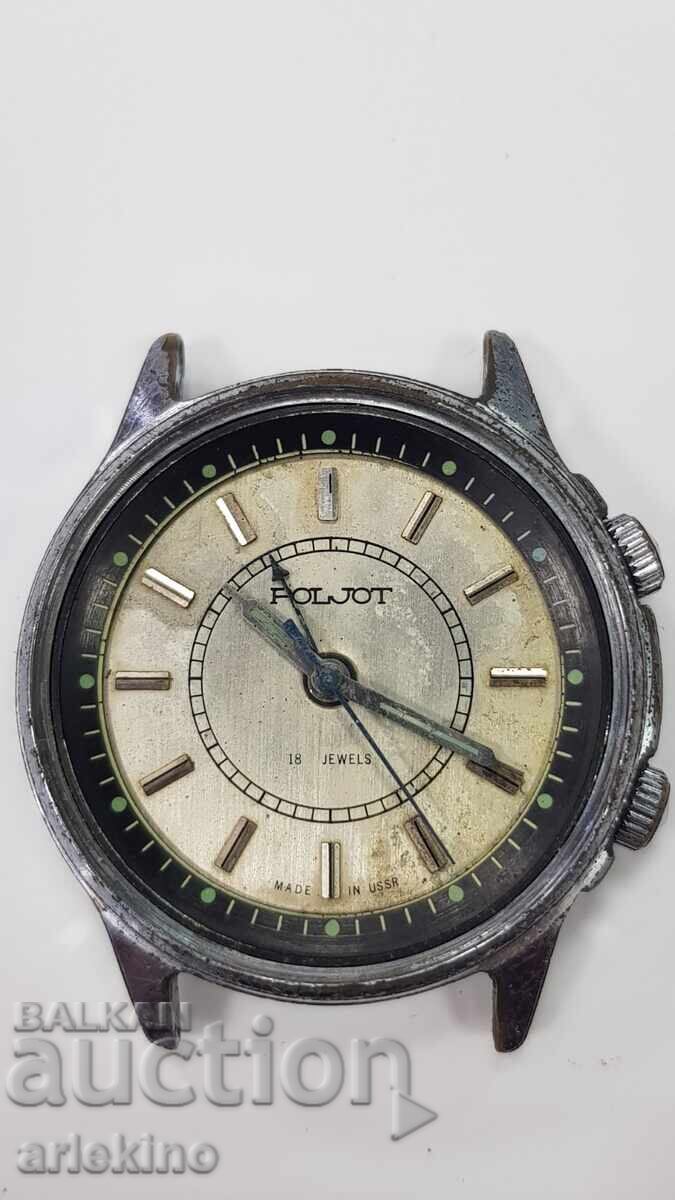 Ceas de mână pentru bărbați Poljot din URSS - cu sonerie