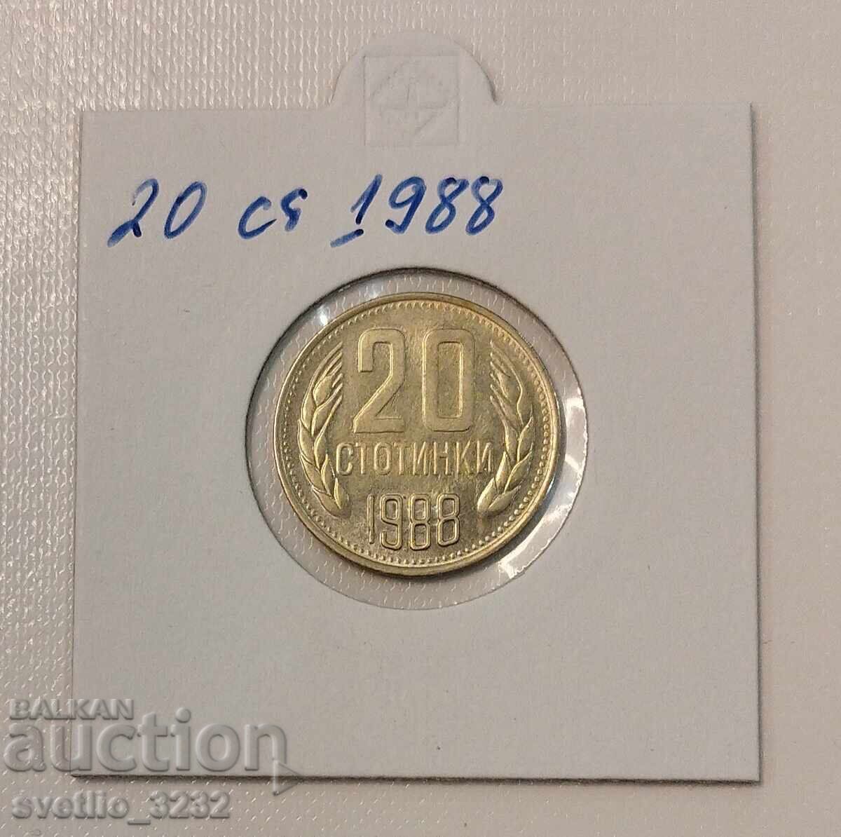 20 de cenți 1988 20 de cenți 1988