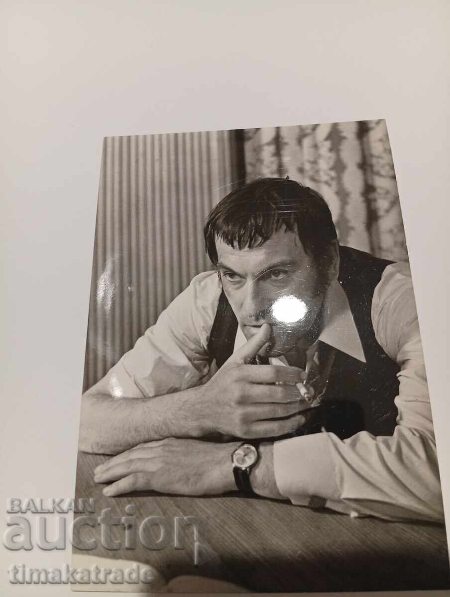 Carte poștală/fotografie artistul Gheorghi Gheorghiev-Gheț