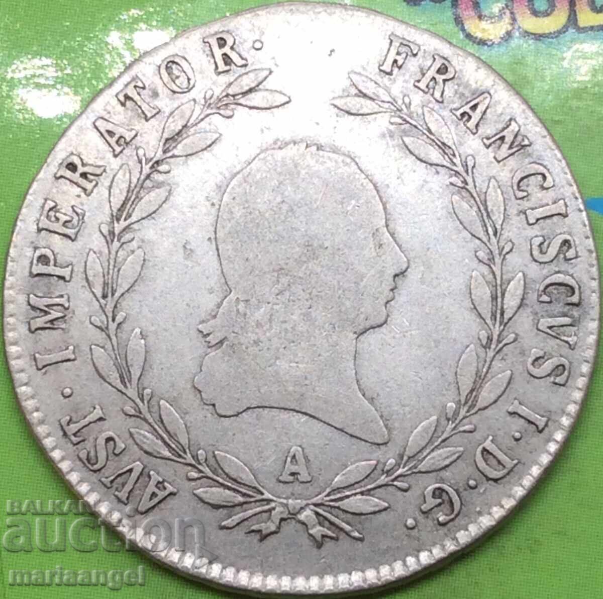 Austria 1820 20 Kreuzer A - Vienna silver - 7