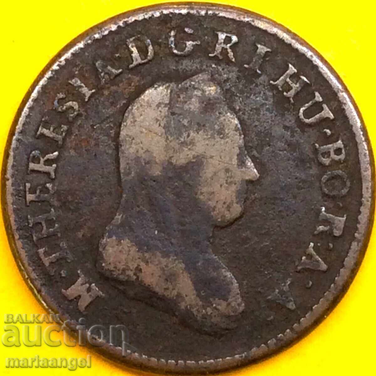 1 кройцер 1780 Австрия 8,22г К-Кремниц Мария Терезия 1740-80 - 6