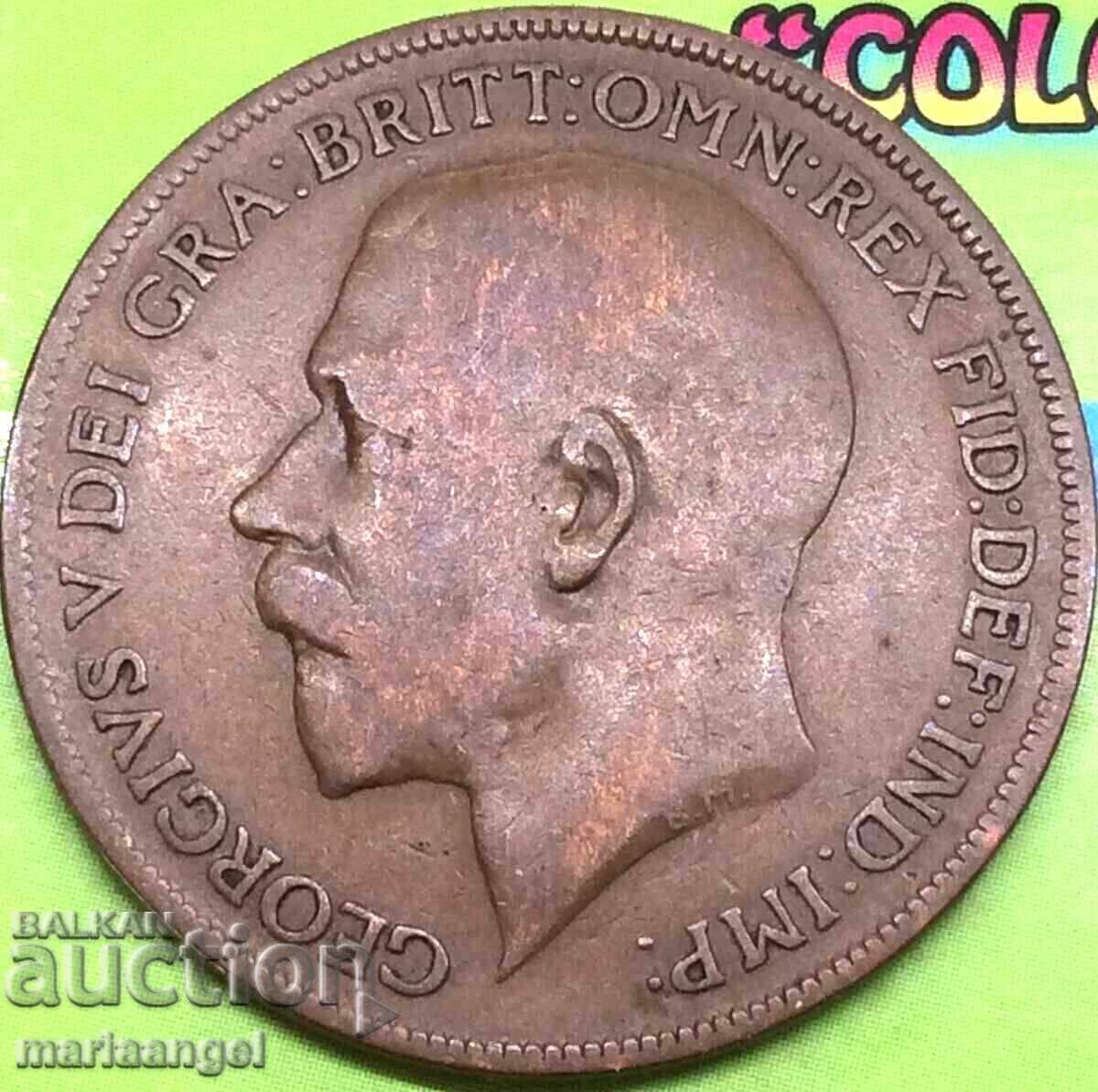 Marea Britanie 1 Penny 1921 30mms George 6 Bronz cu preț € 2.99 | 5.85 BGN