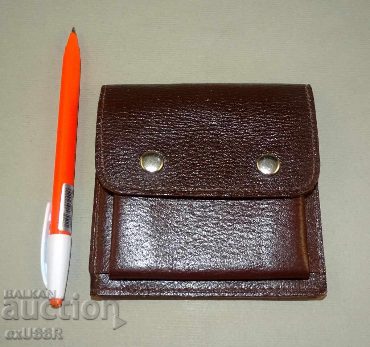 Old social (or: from the era of socialism) Polish leather wallet with tag with price € 15.00 | 29.34 BGN
