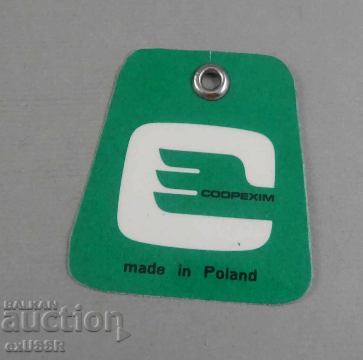 Old social (or: from the era of socialism) Polish leather wallet with tag - 7