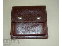 Old social (or: from the era of socialism) Polish leather wallet with tag