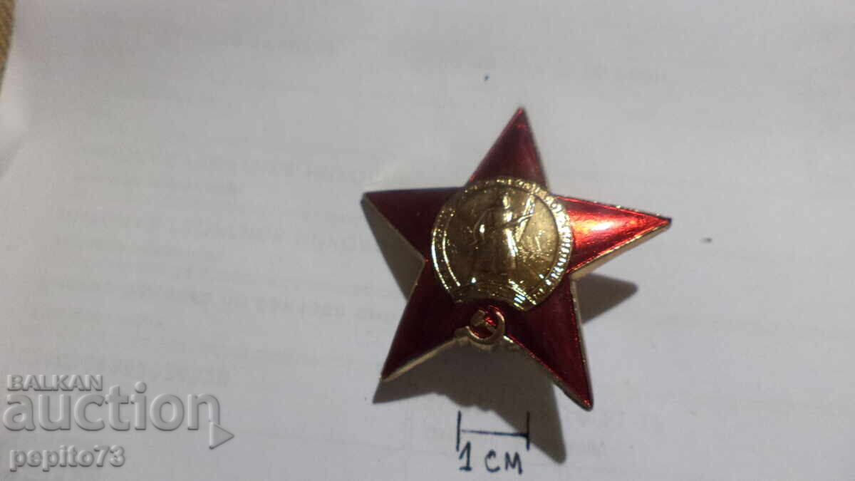Licitație Insignă piept, stea roșie
