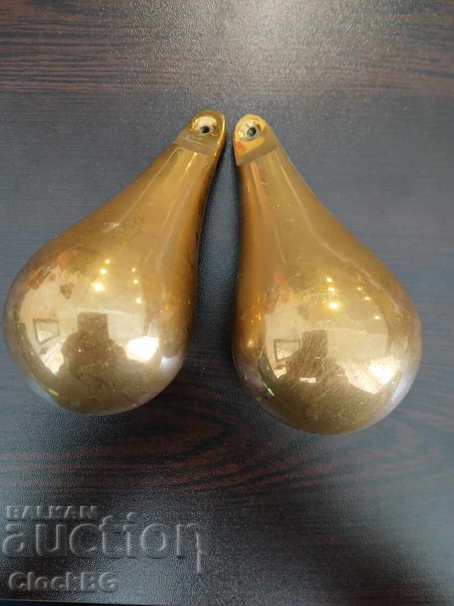 2 brass weights