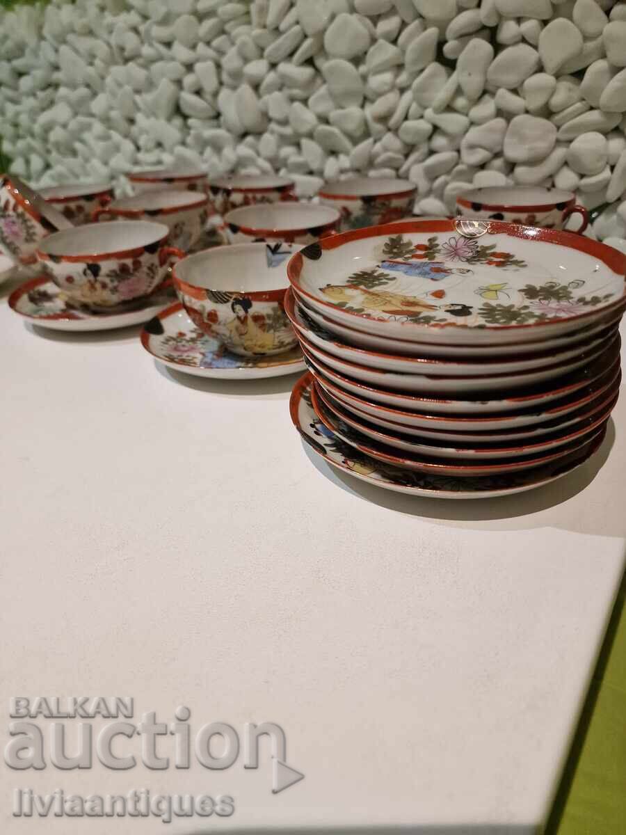 Cești și farfurii din porțelan japonez Mikado ca noi, set complet - 6