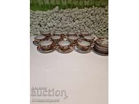 Ιαπωνικά πορσελάνινα φλιτζάνια και πιατάκια Mikado σαν καινούργια, σετ