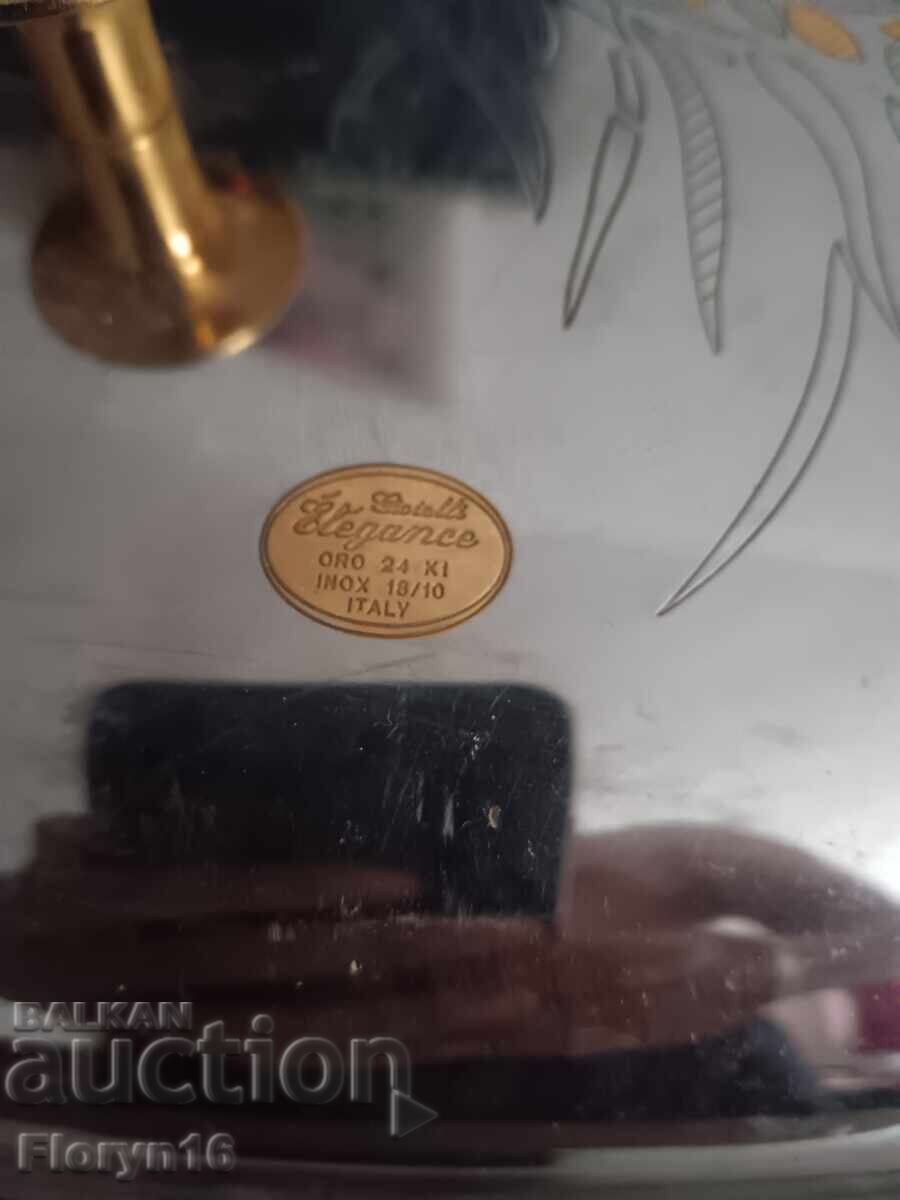 Плато за риба или кралски плодове, позлатено с 24к злато с цена € 100.00 | 195.58 лв. Плато за риба или кралски плодове, позлатено с 24к злато с цена € 100.00 | 195.58 лв.