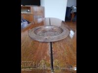 Стара декоративна дървена чиния