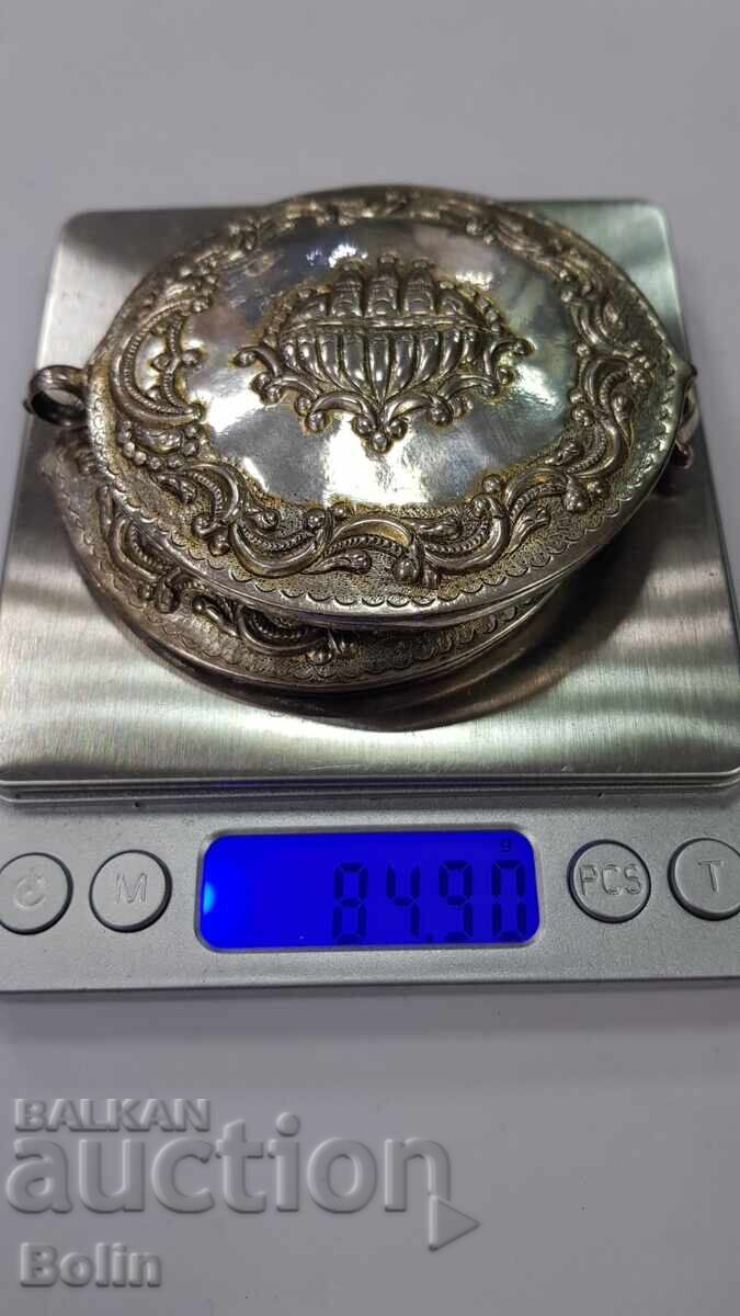 Rare multi-row silver Revival-era clasp, clasps with Monasteries - 6