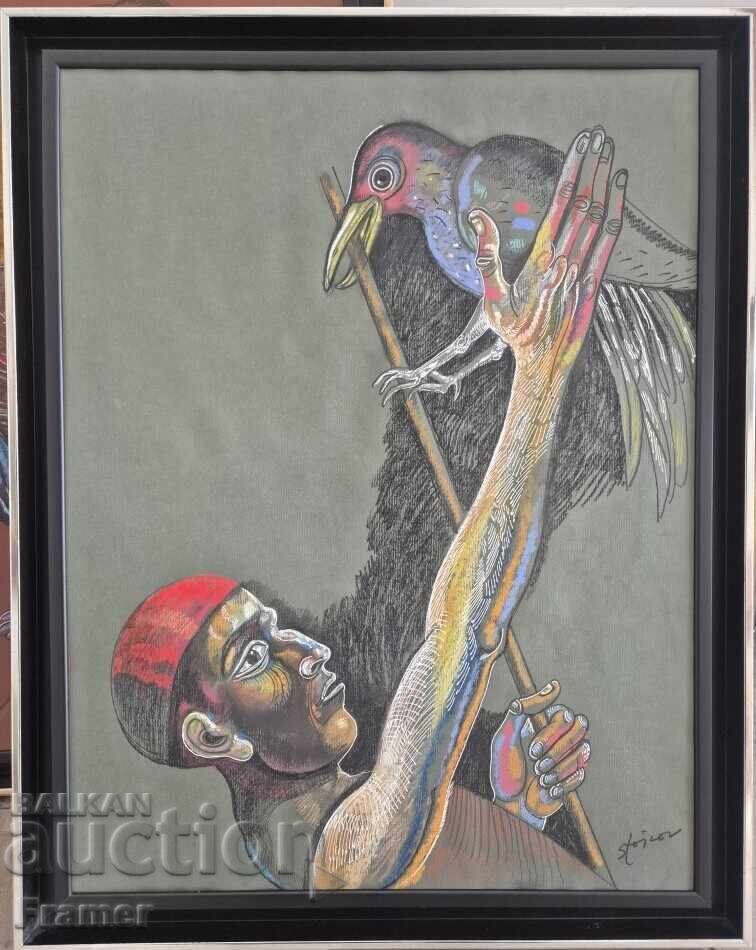 Stoimen Stoilov, Amator de Natură, Pastel Uleios