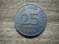 Тринидад и Тобаго - 25 цента (1966)