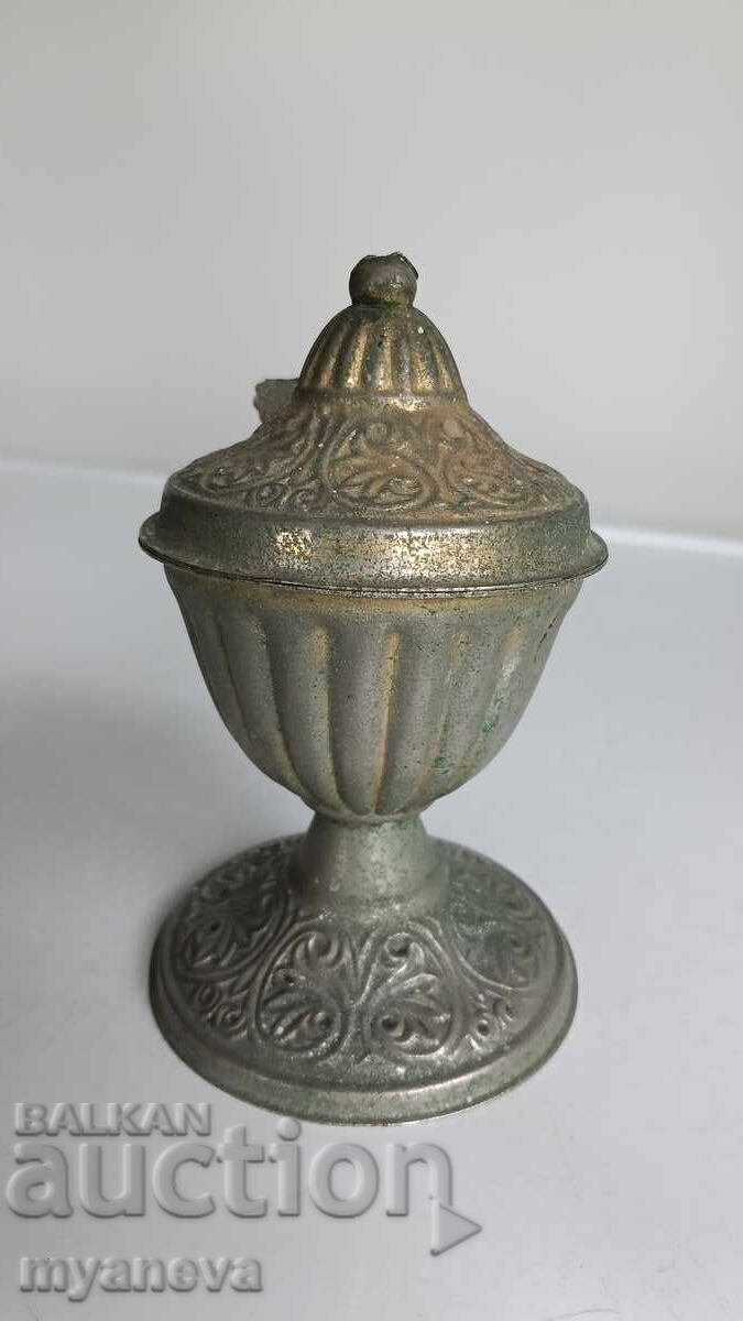 Vechi cădelniță de bronz, tămâiernic - 5