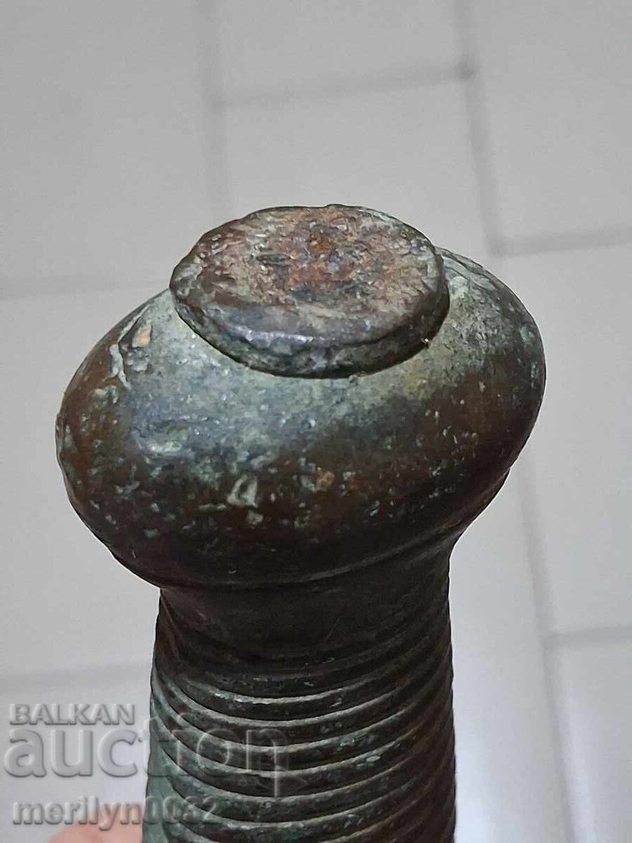Licitație Mâner de bronz de la iatagan rusesc RTOW sabie cuțit pumnal Licitație Mâner de bronz de la iatagan rusesc RTOW sabie cuțit pumnal